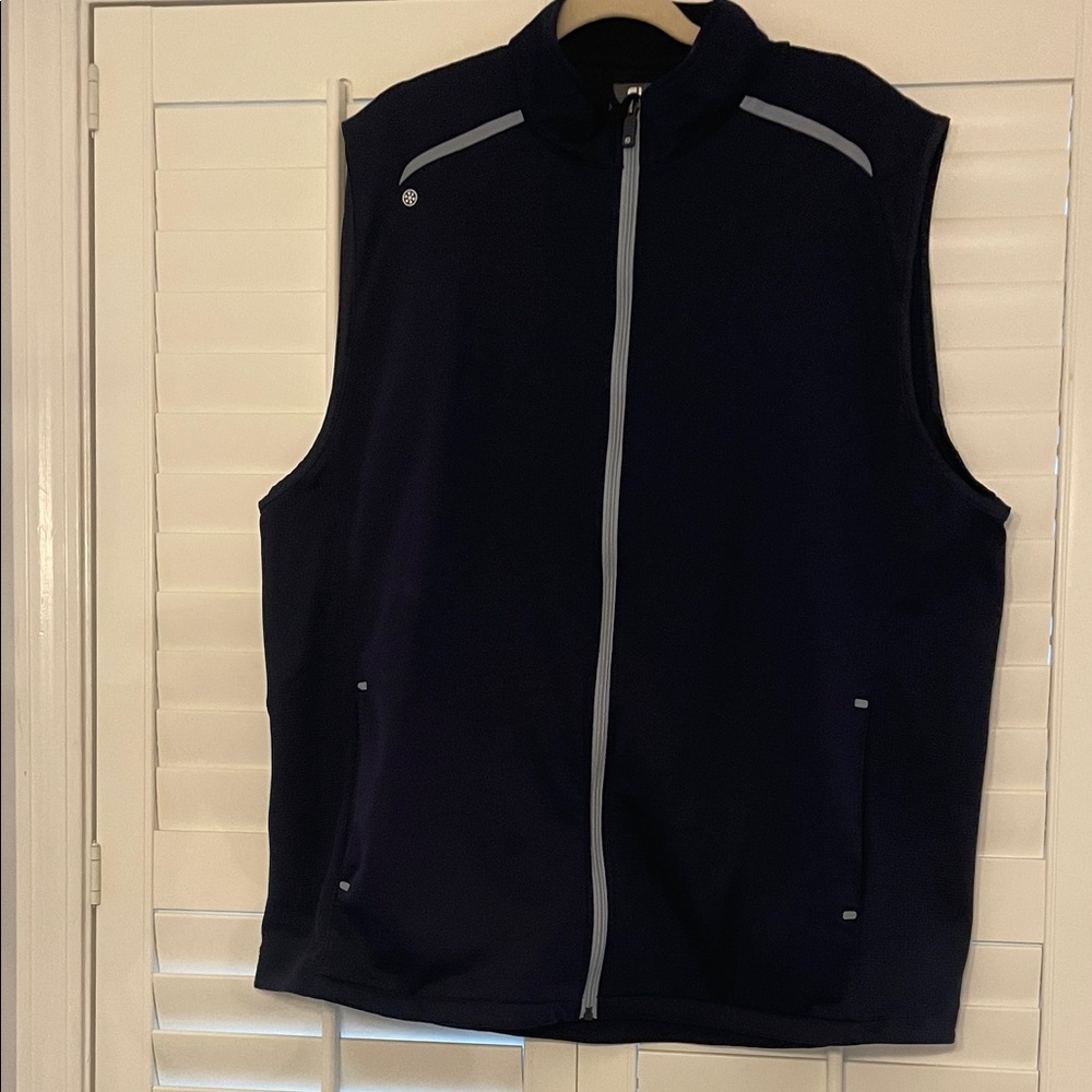 FootJoy Thermo Series Navy Golf Vest with Gray Reflective Trim